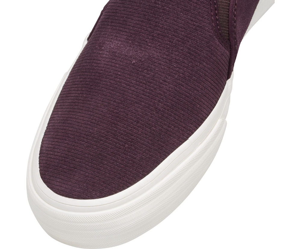 Keds Slip Ons Purple - Double Decker Suede - Womens USBGPA-506